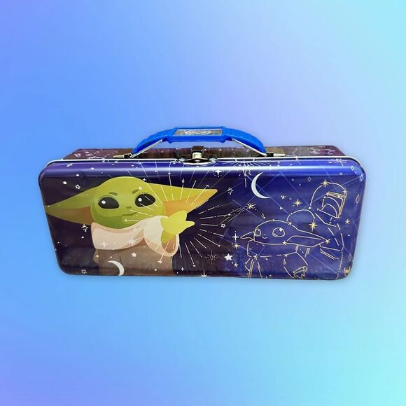 Star Wars The Mandalorian Grogu Tin Metal carrier box - Picture 1 of 11